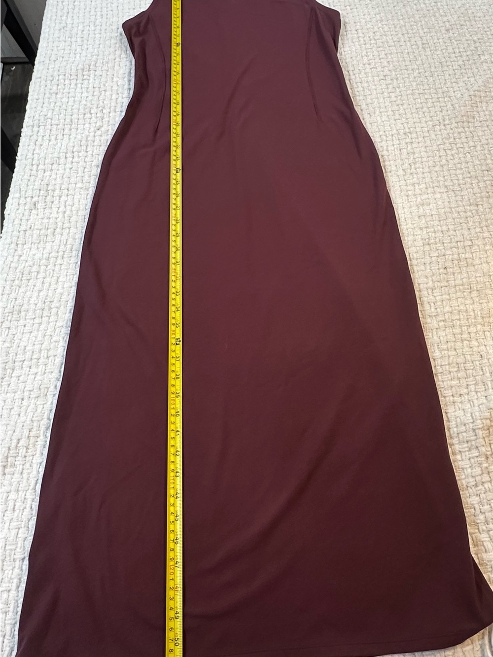 Lululemon Invigorate Training Maxi Dress Size 10 Red Merlot Everlux - Picture 7 of 16